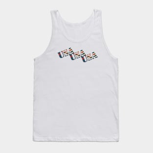 Red White and Blue USA Tank Top